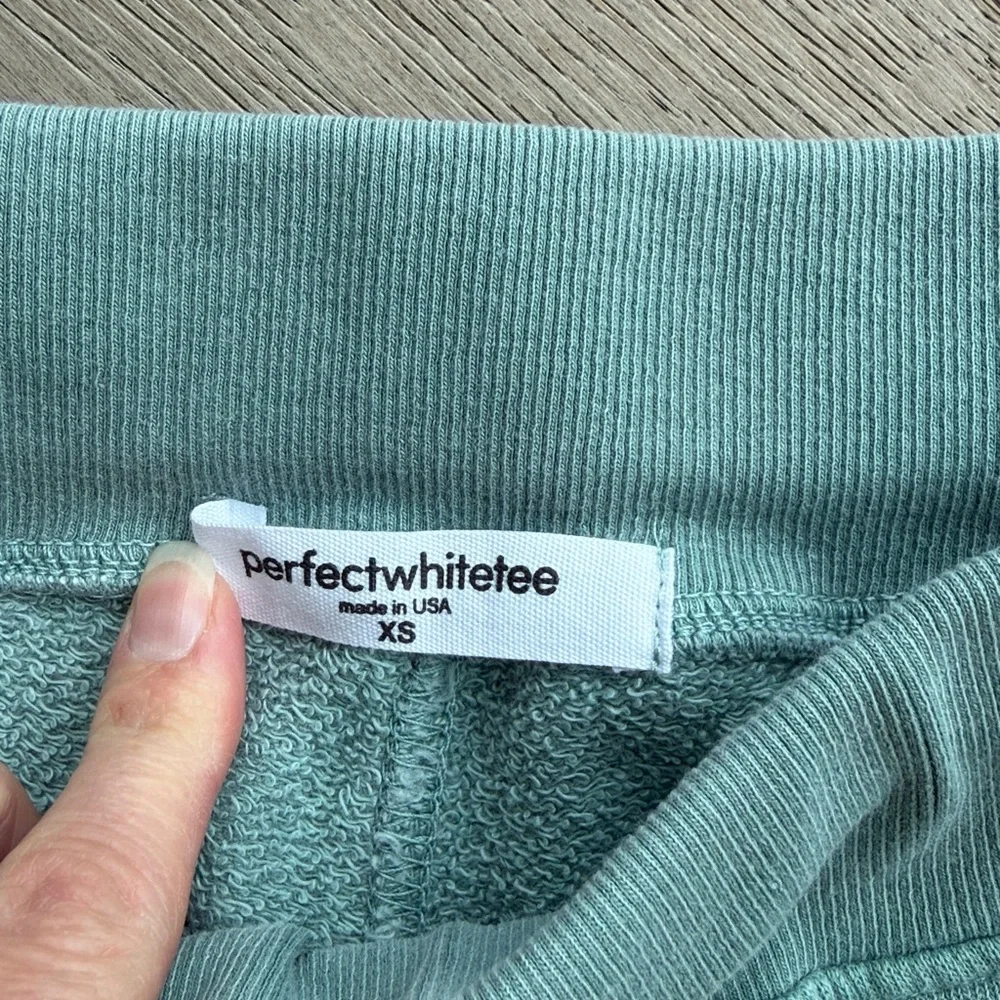 NWT PerfectWhiteTee 'Freddie' Joggers in color 'Palm Leaf' (XS) RARE Retail $95 - Picture 3 of 7